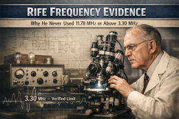 The Truth About Royal Rife’s MHz Frequencies